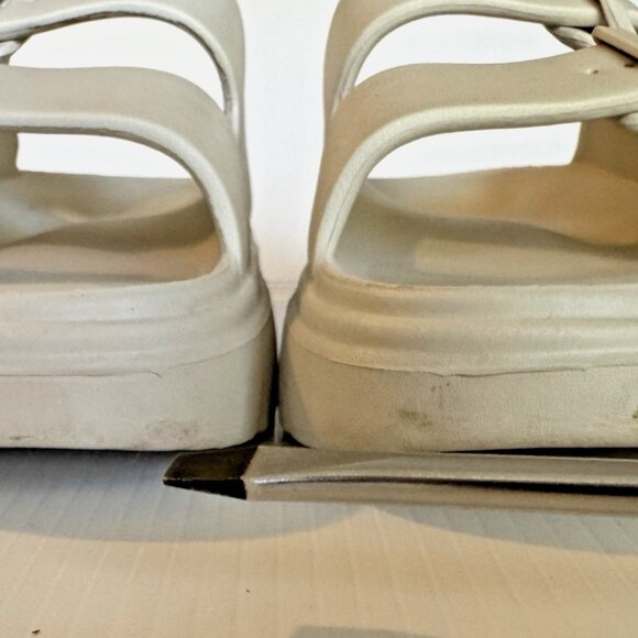 Funky Monkey Double Buckle Slides | Women’s 9 | Beige Comfort Sandals - Picture 12 of 15